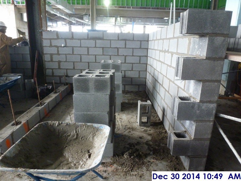 Laying out block at the 4th floor detention cells Facing West